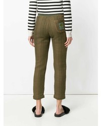 Mr & Mrs Italy Cropped Patch Trousers