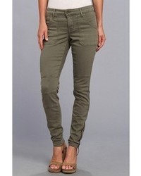 CJ by Cookie Johnson Peace Moto Skinny Distressed Dye In Olive