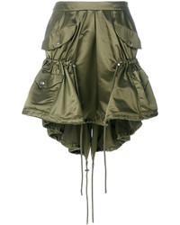 Moschino Drawstring Nylon Cargo Skirt