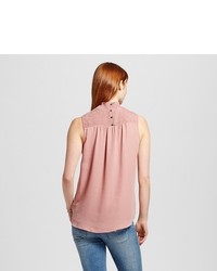 Mossimo Sleeveless Ruched Neck Tank Top