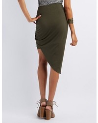 Charlotte Russe Knotted Asymmetrical Skirt