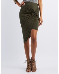 Charlotte Russe Knotted Asymmetrical Skirt