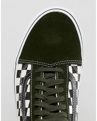 Vans 50th Anniversary Old Skool Sneakers In Green Va31z9lvj