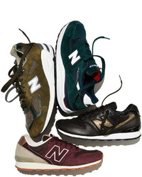 New Balance 990 Distinct Leather Suede Sneaker Green Olive