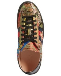 Gucci New Ace Baroque Convertible Back Sneaker