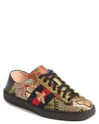Gucci New Ace Baroque Convertible Back Sneaker