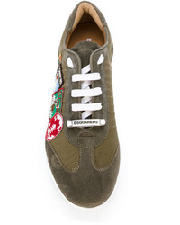 DSQUARED2 Patch Embroidered Sneakers