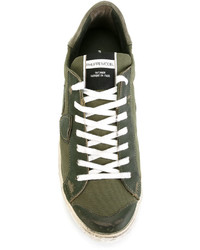 Philippe Model Patch Lace Up Sneakers