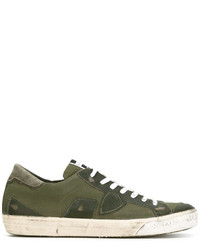 Philippe Model Patch Lace Up Sneakers