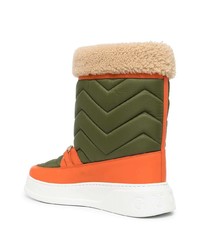 Gucci Horsebit Chevron Quilted Boots