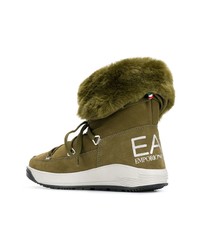Ea7 Emporio Armani Lace Up Boots
