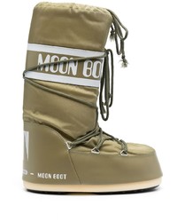 Moon Boot Logo Print Lace Up Boots