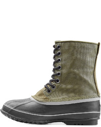 Sorel Rubber And Fabric Short Boots