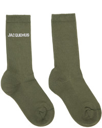 Jacquemus Khaki Les Chaussettes Socks