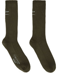 Yohji Yamamoto Khaki Military Socks