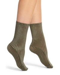 Nordstrom Velvet Ribbed Socks