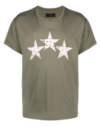 Amiri Star Print Short Sleeved T Shirt