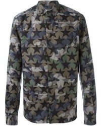 Valentino Camouflage Star Print Shirt
