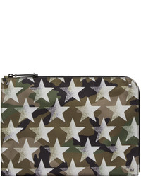 Valentino Green Shaded Star Pouch