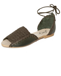 Free People Beaumont Woven Flat Sandals