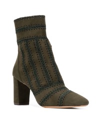 Alexandre Birman Stitch Detail Ankle Boots