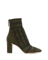 Alexandre Birman Stitch Detail Ankle Boots