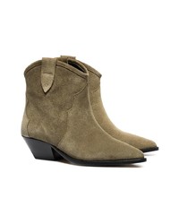 Isabel Marant Taupe Dewina 40 Suede Ankle Boots