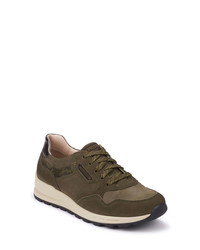 Olive Suede Athletic Shoes