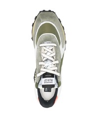 RUN OF Panelled Lace Up Sneakers