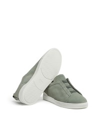 Zegna Triple Stitch Low Top Sneakers