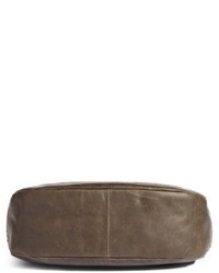 Frye Melissa Suede Whipstitch Leather Hobo