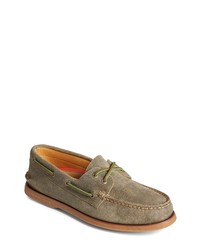 Sperry Gold Cup Authentic Original Moccasin In Olive At Nordstrom