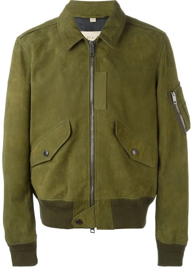 Burberry suede cheap bomber jacket