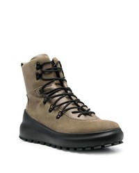 Stone Island Lace Up Suede Boots