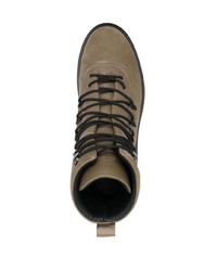 Stone Island Lace Up Suede Boots