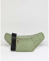 Olive Suede Fanny Pack