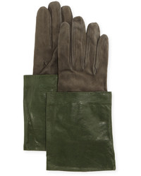 Olive Suede Gloves