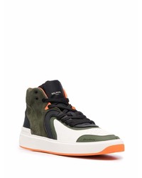 Balmain High Top Panelled Trainers