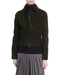 Ralph Lauren Collection Garret Suede Zip Front Jacket