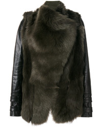 Plein Sud Jeans Plein Sud Panelled Fur Jacket