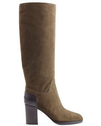 Sergio Rossi Suede Knee Boots