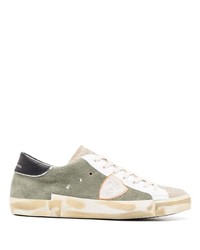 Philippe Model Paris Distressed Effect Panelled Sneakers