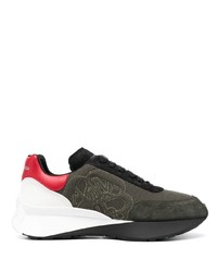 Alexander McQueen Logo Embroidered Lace Up Sneakers