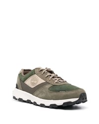 Timberland Suede Panelled Low Top Sneakers