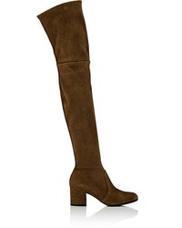 Gianvito Rossi Suede Over The Knee Boots
