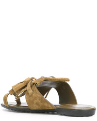 Tod's Fringed Sandals