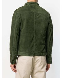 AMI Alexandre Mattiussi Suede Overshirt Without Lining