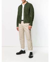 AMI Alexandre Mattiussi Suede Overshirt Without Lining