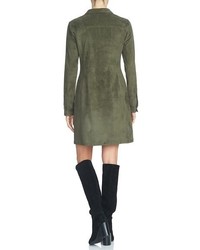 1 STATE 1state Faux Suede Shirtdress