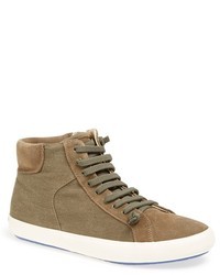 Olive Suede Sneakers